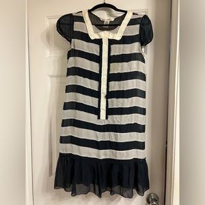 Diane von Furstenberg Black and White Striped Dress